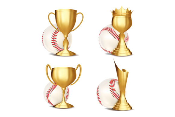Baseball Game Award Set Vector: Elevating Baseball Event Design