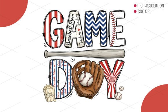 Baseball Mom Game Day PNG: Elevating Your Season with High-Resolution Digital Art