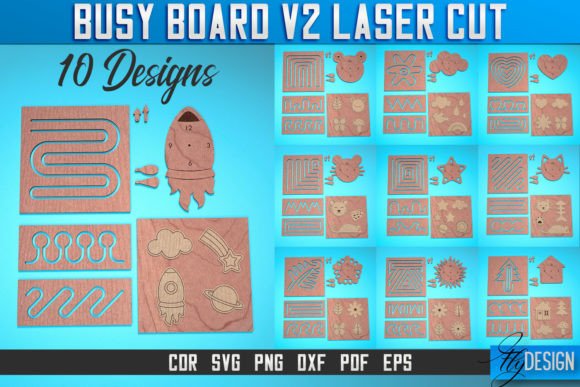 Busy Board Laser Cut SVG Baby Game V.2