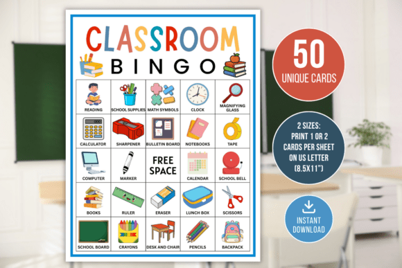 Classroom Bingo Game Printable Fun: A Practical Tool for Engaging Students Across Subjects
