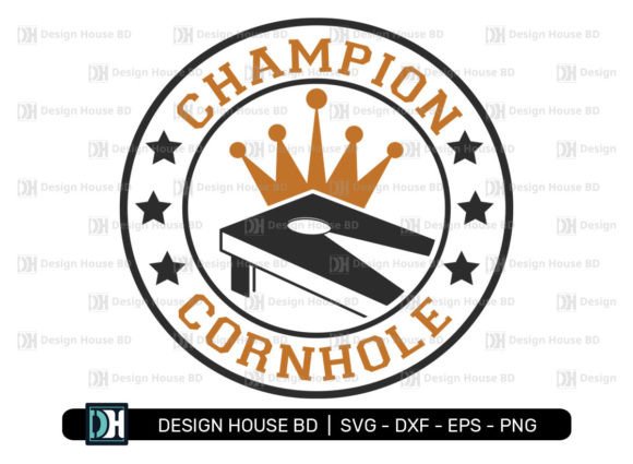 Cornhole Champion Game SVG for Custom Projects