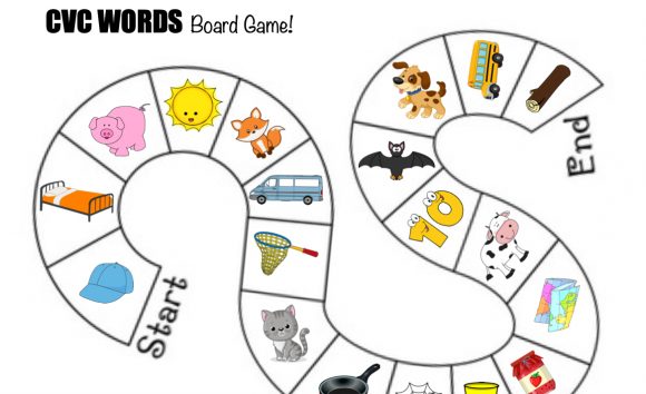 CVC Word Board Game: A Strategic Tool for Learning and Engagement