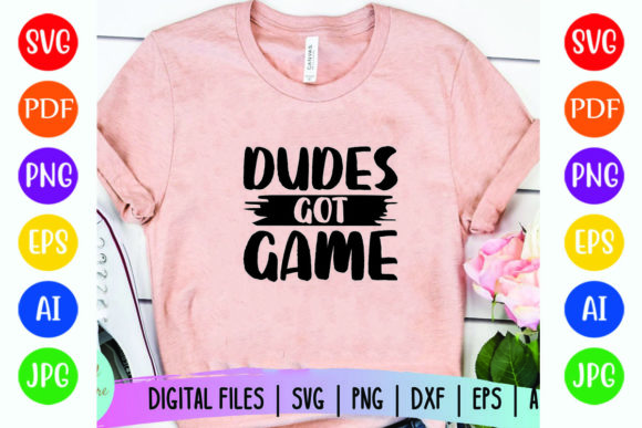 Dudes Got Game: A Versatile Design for Every Creative Project