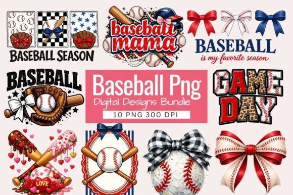 Elevate Your Game Day Style with the Baseball PNG Bundle and Game Day Baseball Collection