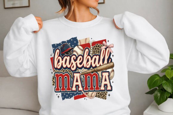 Elevating Game Day Style with the Trendy Baseball Mama PNG Design