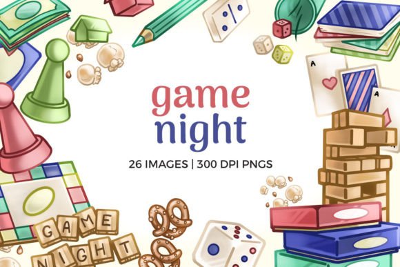 Enhance Your Designs with Game Night Clipart