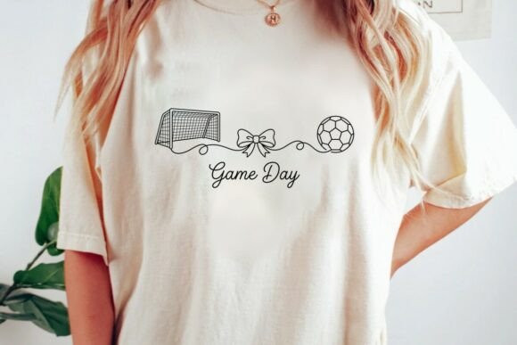 Enhancing Creative Projects with the Soccer Game Day Outline Graphic