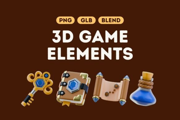 Epic 3D Game Elements Bundle Set 3