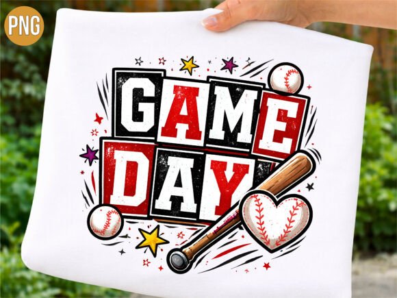Evaluating the Game Day Baseball Heart T-shirt PNG for Creative Projects