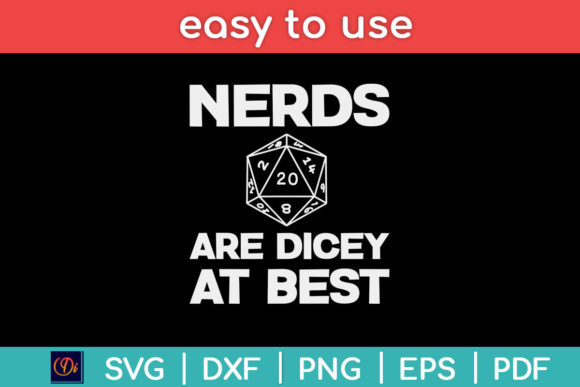 Funny Nerds RPG D20: Creative SVG Cut Files