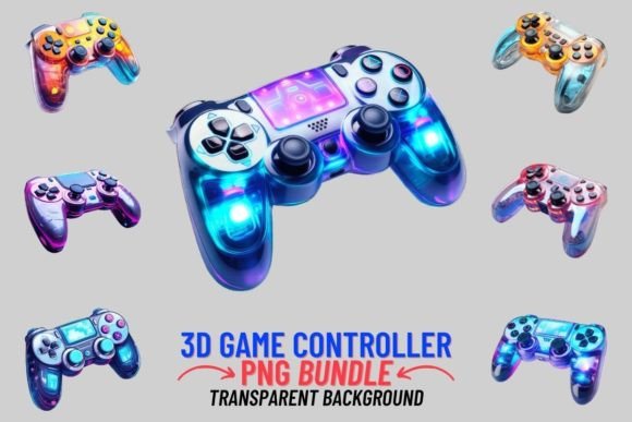 Game Controller 12 PNG Sublimation: Design Power for Gamers and Creators