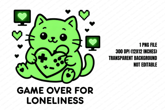 Game Over Loneliness PNG: Bringing Cheerful Creativity to Your Next Project