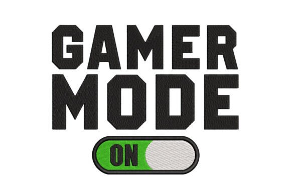 Gamer Mode on Video Game: A Creative Embroidery Design for Everyday Projects