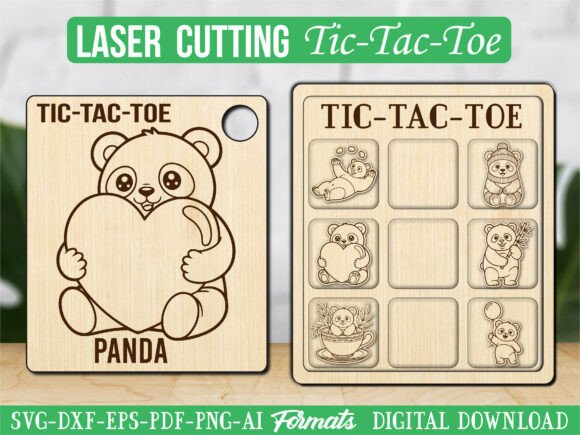 Heart Panda Tic Tac Toe Puzzle Game Files
