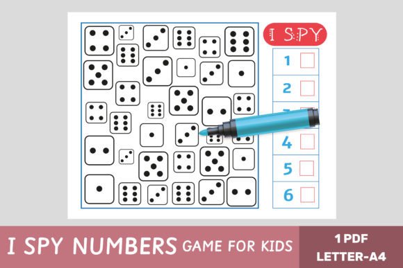 I Spy Game - Numbers and Dice