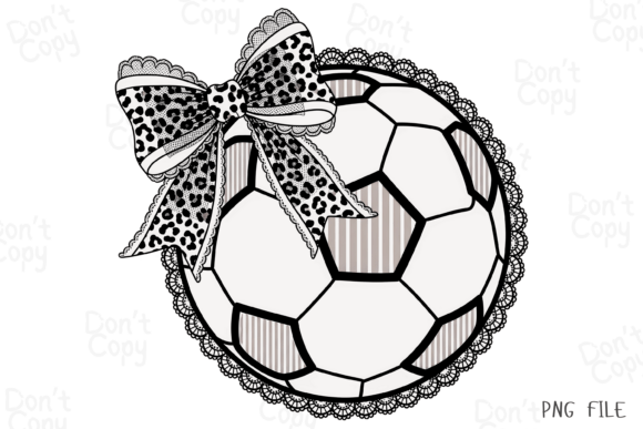 Lace Soccer Bow Coquette, Game Day PNG: Strategic Application for Seasonal Merchandising