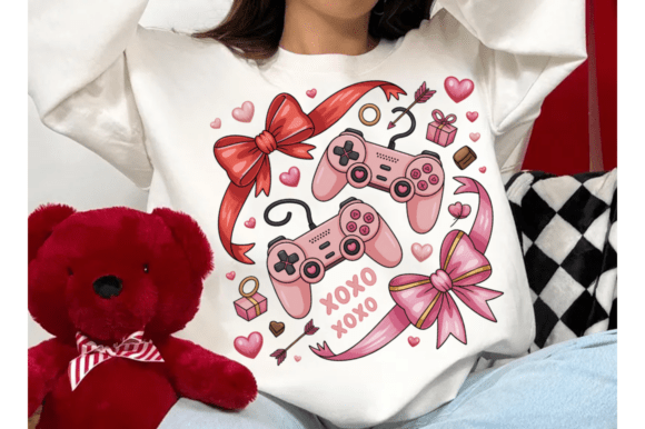 Level Up Your Valentine’s Day Merch with High-Resolution Retro Gamer PNGs