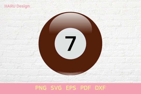 Pool Balls 7 Billiard Balls Table Game: A Vector Asset Evaluation