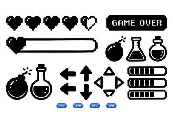 Retro Pixel Game Icons Set: A Comprehensive Guide to Nostalgic Vector Assets