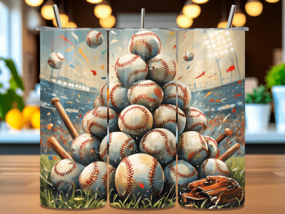 Stacked Baseball Game Day Tumbler Wrap: Elevating Fan Gear and Small Business Inventory
