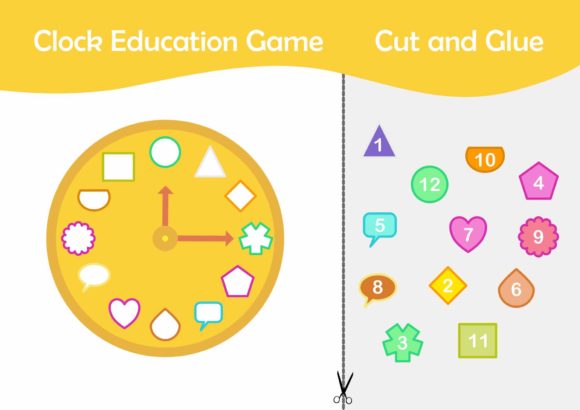 Strategic Uses of the Game Clock Education Game Cut Glue in Early Childhood Development
