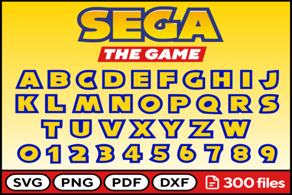 Unlocking Creative Potential with SEGA Game Font Svg Png Pdf Dxf and Hedgehog Game Font