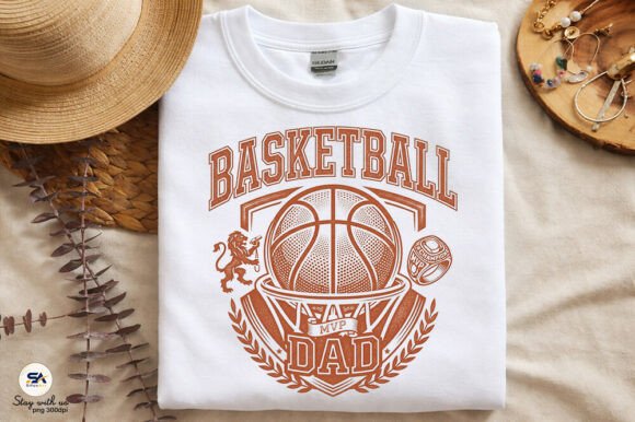 Vintage Basketball Dad Game Day PNG: A Practical Design Asset for Creative Projects