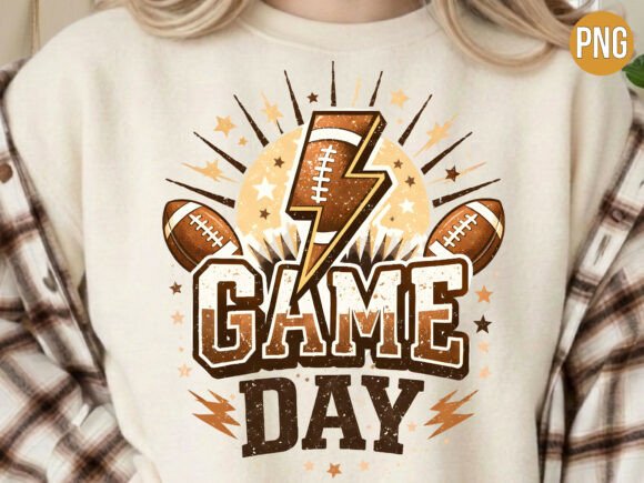 Vintage Football Game Day Sports PNG: Elevating Your Creative Projects with Premium Digital Design